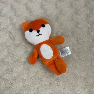 Tictactoe Fox Plush Stuffed Animal Toy Small Mini Orange White